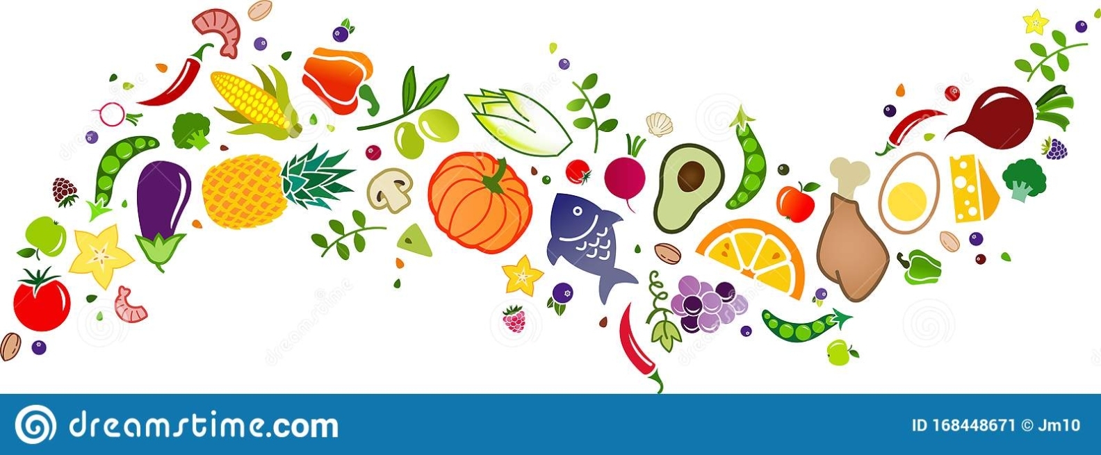 Food Banner - Healthy & Colourful - Vector Illustration Stock With Regard To Food Banner Template