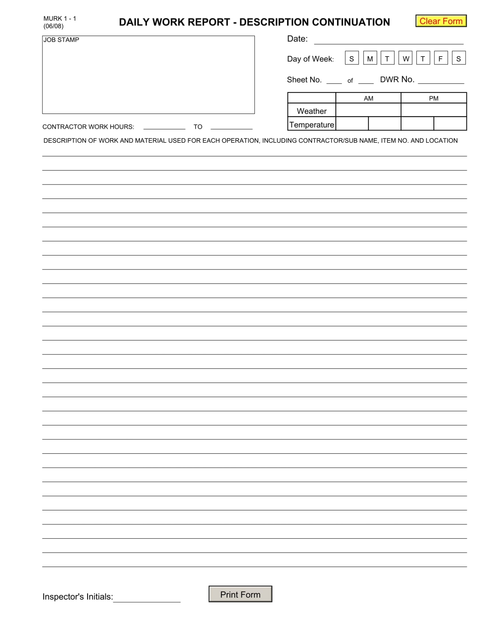 Free 14+ Daily Report Forms In Pdf | Ms Word Pertaining To Daily Report Sheet Template