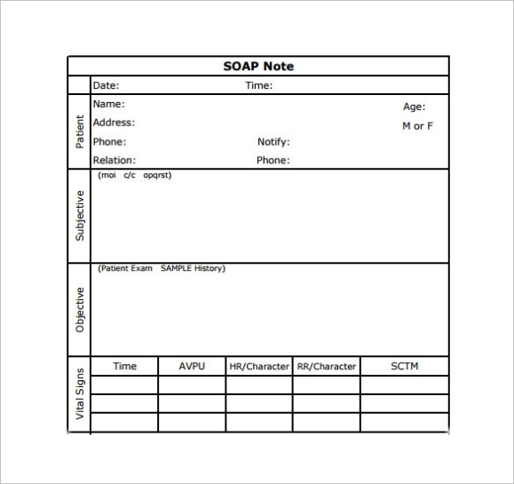 Free 15+ Soap Note Templates In Pdf | Ms Word Inside Soap Note Template Word