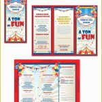 Free Brochure Templates For Students Of Kids Carnival Day Tri Fold inside Student Brochure Template