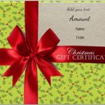 Free Christmas Gift Certificate Template | Customize Online &amp; Download with regard to Free Christmas Gift Certificate Templates