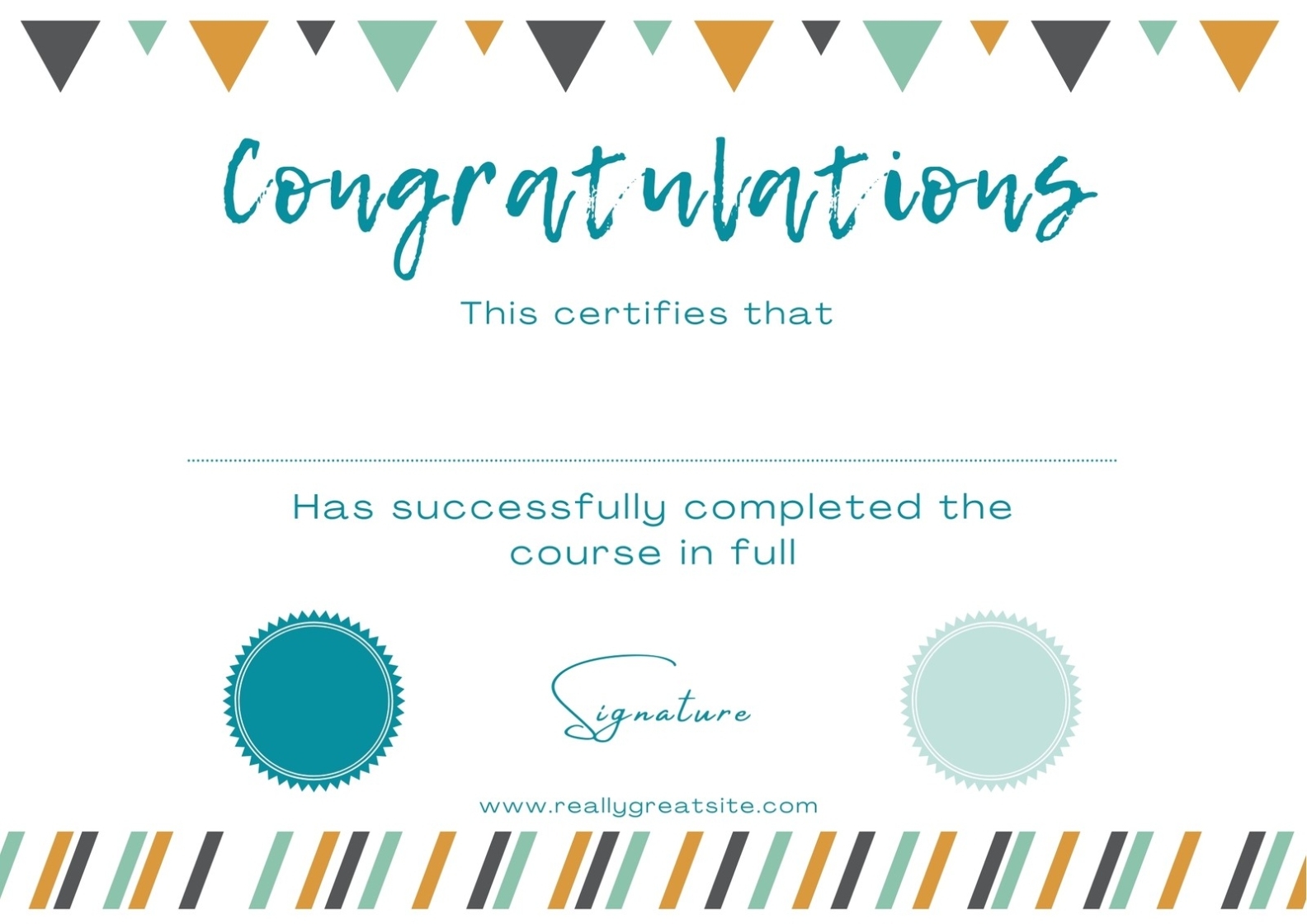 Free, Custom Printable Certificate Of Completion Templates | Canva With Class Completion Certificate Template