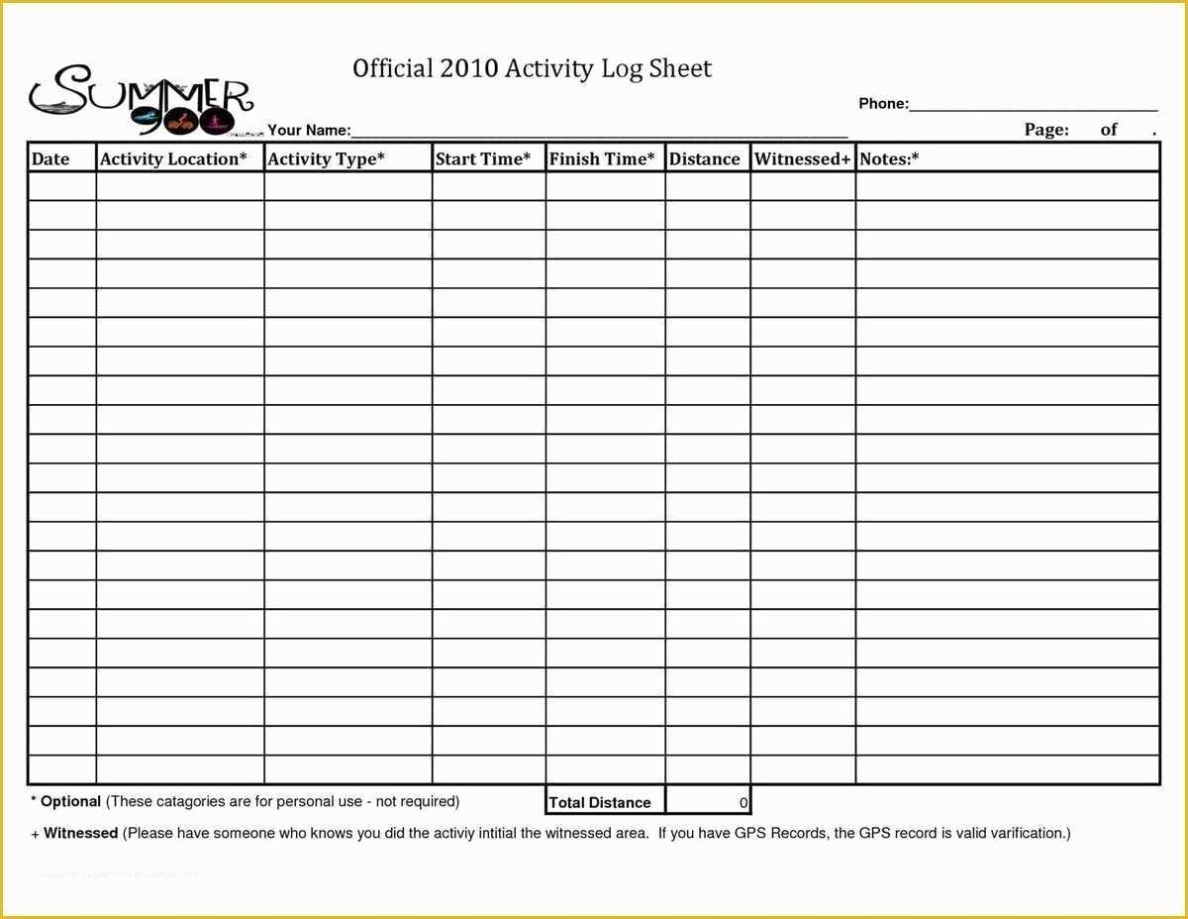 Free Daily Activity Log Template Of 10 Daily Activity Log Templates In Daily Activity Report Template