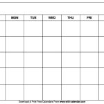 Free Free Printable Fill In Calendars | Get Your Calendar Printable within Full Page Blank Calendar Template