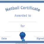 Free Netball Certificates within Player Of The Day Certificate Template