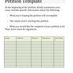 Free Petition Templates (20+ Templates For Word | Excel) within Making Words Template