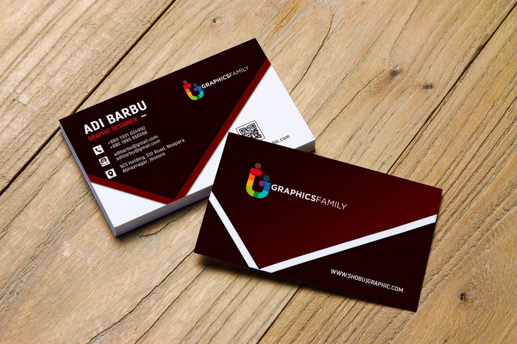 Free Photoshop Graphic Design Business Card Psd Template - Graphicsfamily throughout Designer Visiting Cards Templates