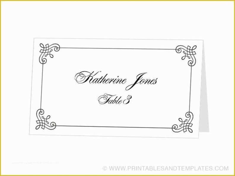 Free Place Card Template Word Of Tent Card Template Intended For Free Place Card Templates Download