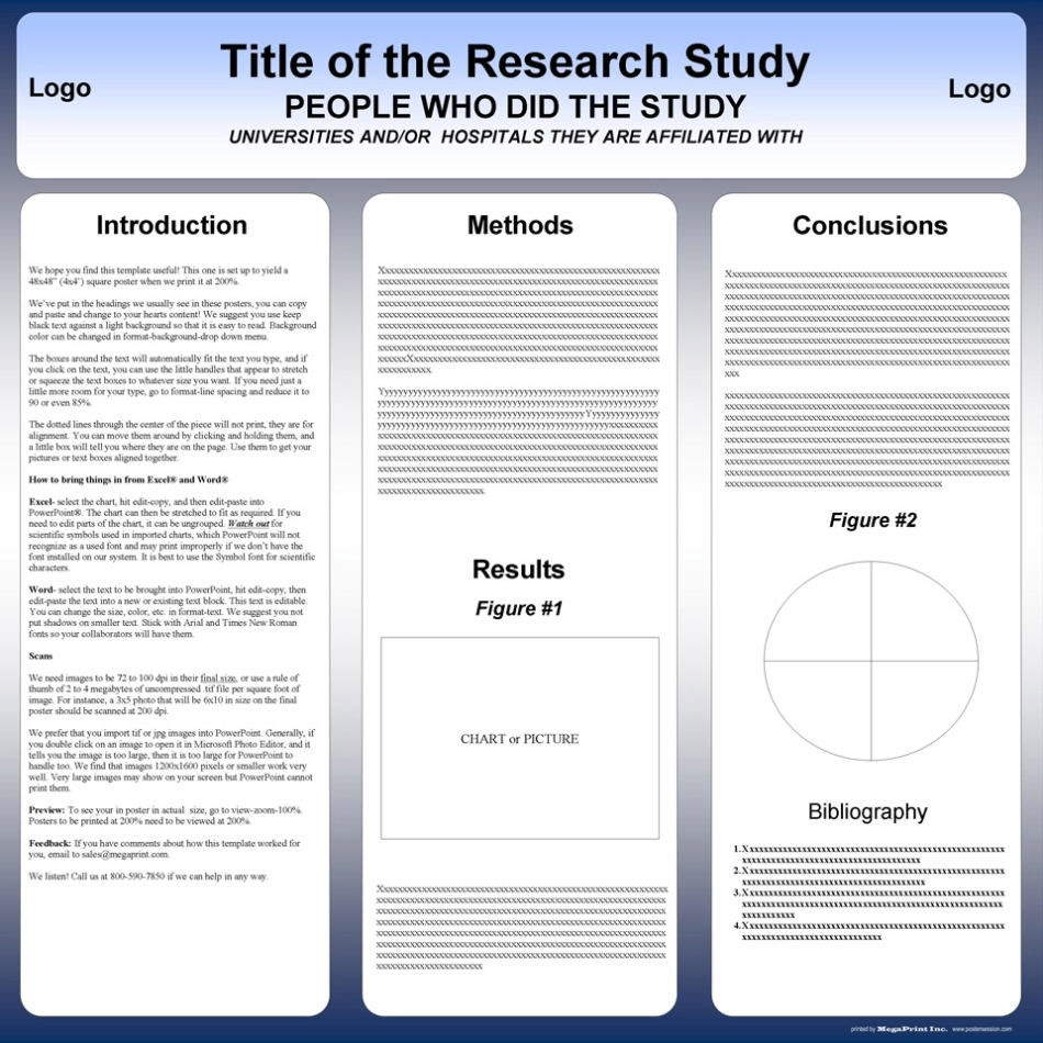 Free Powerpoint Scientific Research Poster Templates For Printing Regarding Powerpoint Academic Poster Template