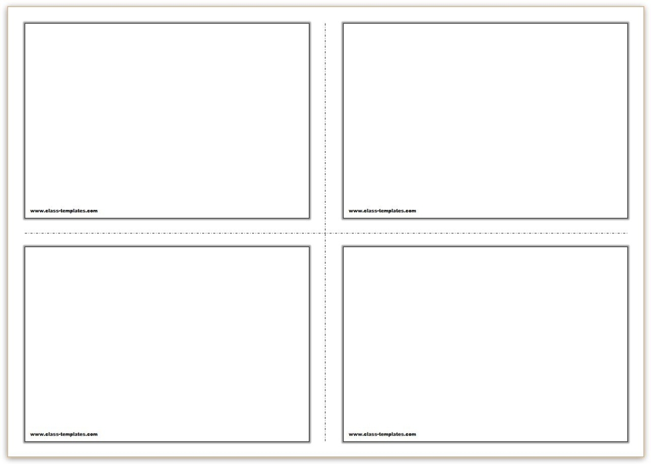 Free Printable Blank Index Cards | Free Printable A To Z Regarding Free Printable Blank Flash Cards Template