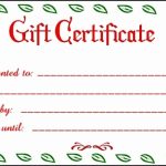 Free Printable Fill In Certificates - Birthday Gift Certificate regarding Fillable Gift Certificate Template Free