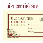 Free Printable Gift Vouchers Uk | Free Printable with Custom Gift Certificate Template