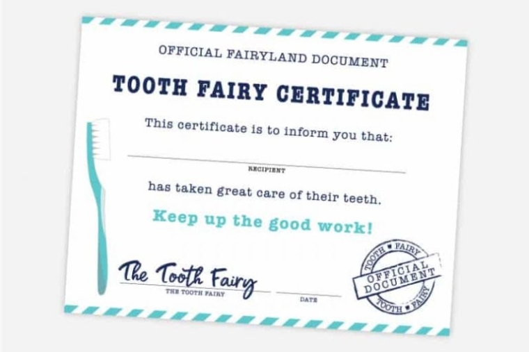 Free Printable Tooth Fairy Certificate, Receipt, Envelope Pertaining To Free Tooth Fairy in Free Tooth Fairy Certificate Template