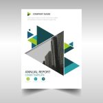 Free Vector | Green Creative Annual Report Book Cover Template within Cover Page For Annual Report Template
