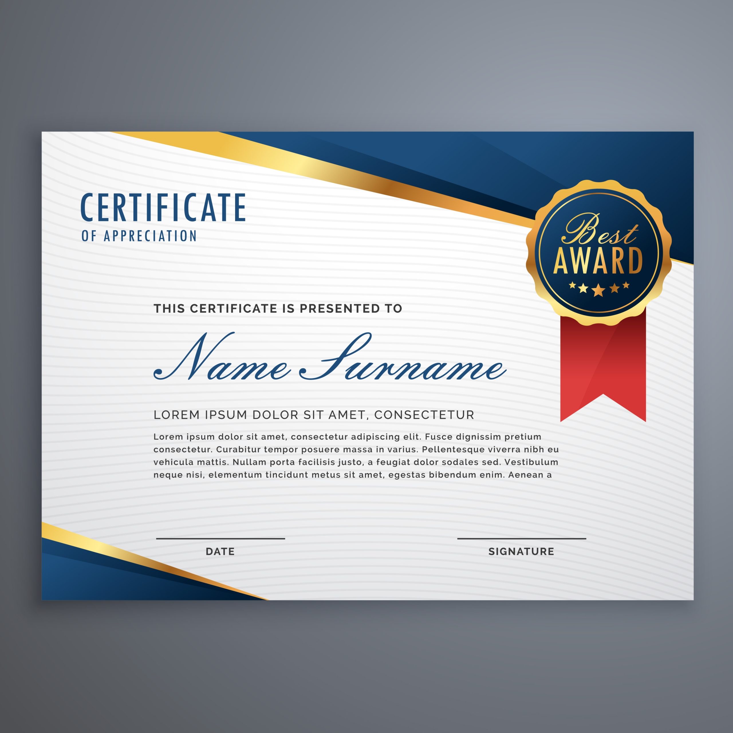 Free Word Template Recognition Certificate : 10+ Downloadable Throughout Professional Award Certificate Template