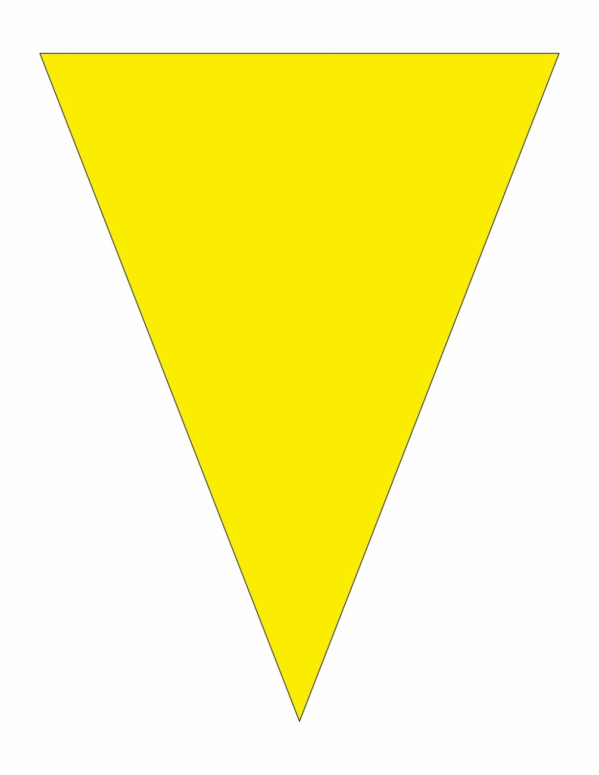 Free Yellow Triangle Cliparts, Download Free Yellow Triangle Cliparts With Regard To Free Triangle Banner Template