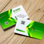 Green Abstract Business Card Free Psd Template - Graphicsfamily pertaining to Free Bussiness Card Template