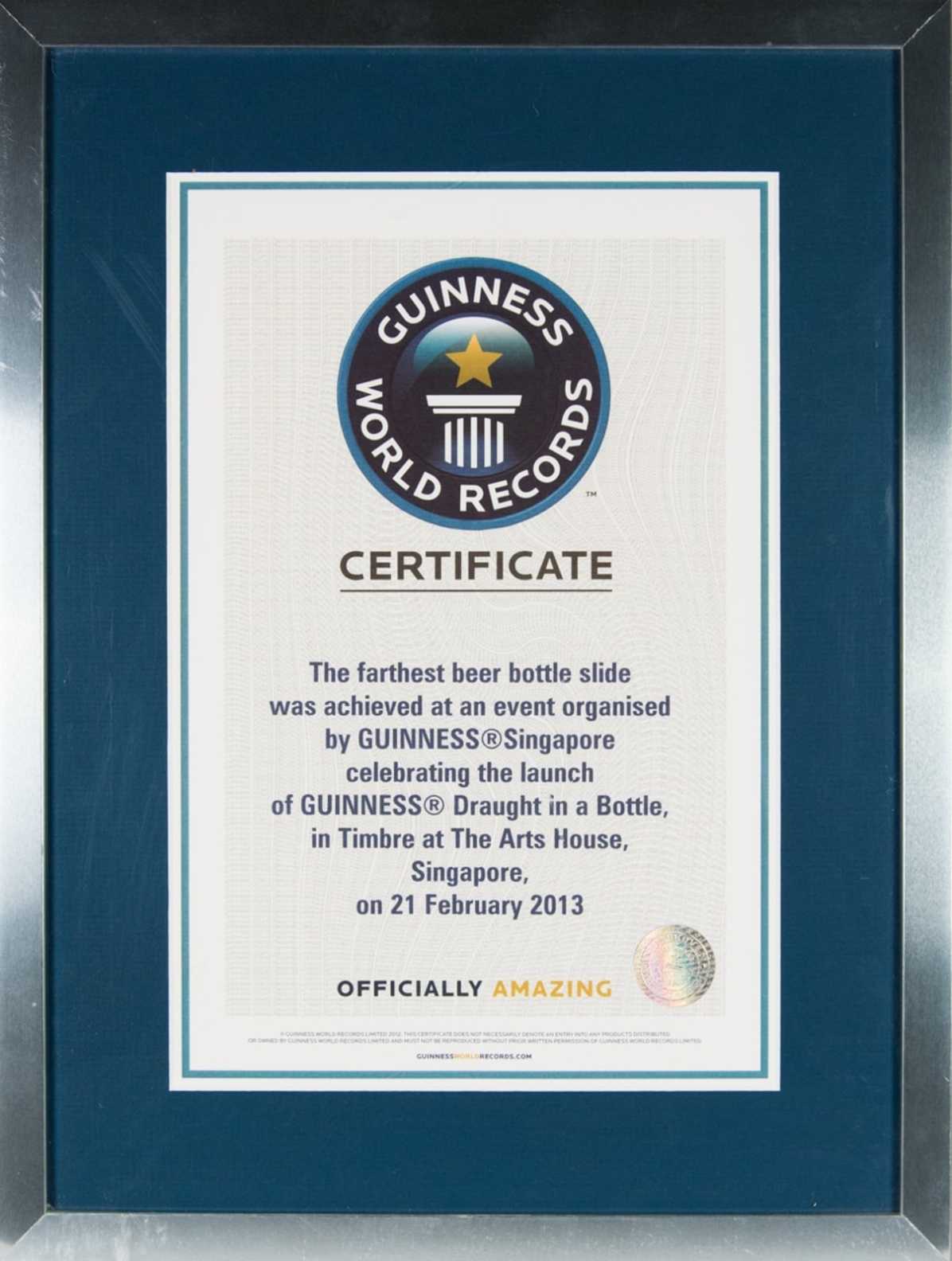 Guinness World Records Certificate 2013 - Apb Stories Within Guinness World Record Certificate Template