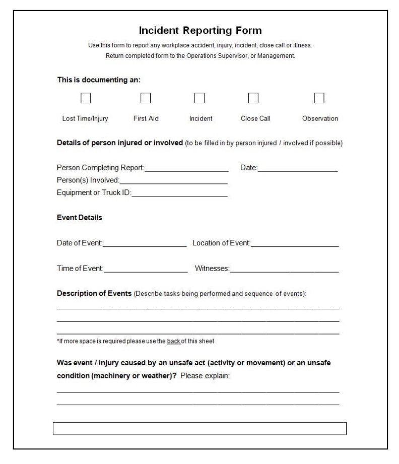 Incident Report Templates | 14+ Free Word, Excel & Pdf Formats, Samples Pertaining To Incident Report Form Template Qld