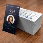 Iphone Inspired Business Card On Behance in Iphone Business Card Template