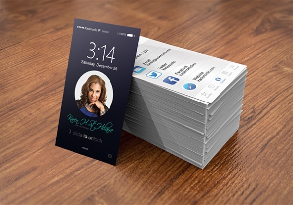 Iphone Inspired Business Card On Behance In Iphone Business Card Template