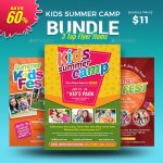 Kids Summer Camp Flyer Template - 25+ Free &amp; Premium Download in Summer Camp Brochure Template Free Download