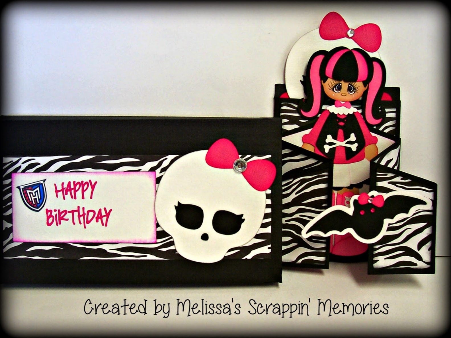 Melissa'S Scrappin' Memories: Monster High Birthday Card For Monster High Birthday Card Template