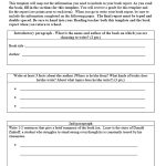 Middle School Book Report Template intended for Middle School Book Report Template