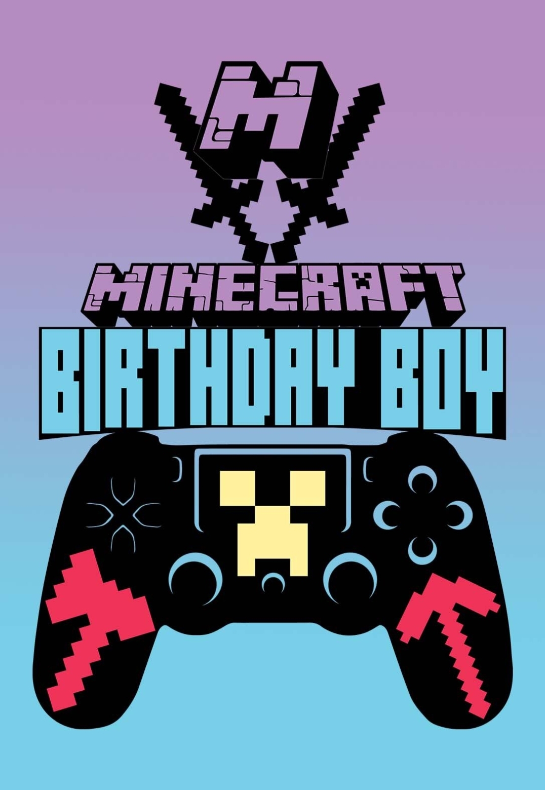 Minecraft Birthday Card Printable - Printable Word Searches Throughout Minecraft Birthday Card Template