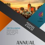 Modern Blue &amp; Orange Annual Report Template Microsoft Word intended for Annual Report Word Template