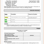 Monthly Status Report Template | Best Template Ideas pertaining to Project Manager Status Report Template