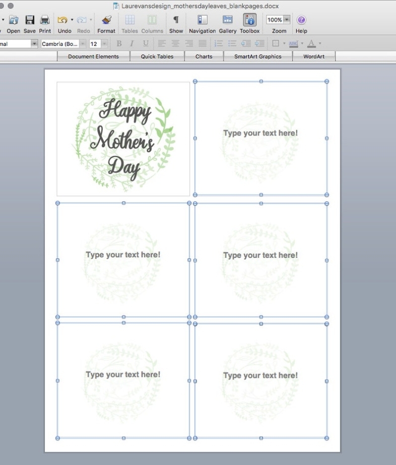 Mother'S Day Coupon Book Template In Microsoft Word | Etsy Pertaining To Coupon Book Template Word