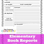 My Book Report - Only Passionate Curiosity intended for Book Report Template 5Th Grade