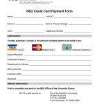 Nsu Authorization Form - Fill Out And Sign Printable Pdf Template | Signnow with regard to Credit Card Payment Form Template Pdf