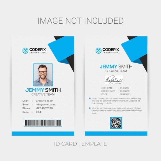 Office Id Card Template Psd File | Premium Download In Personal Identification Card Template