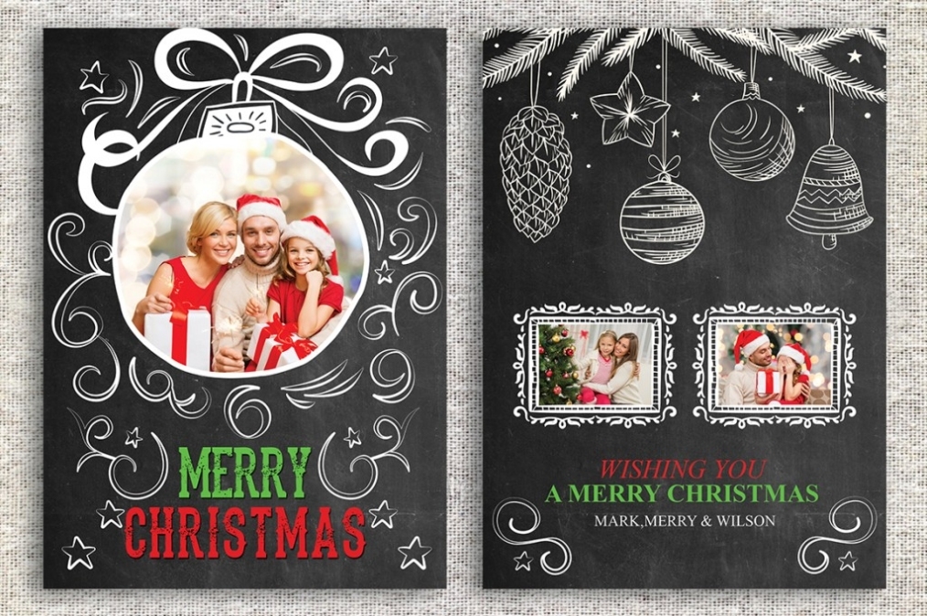 Photoshop Christmas Card Templates - Emmamcintyrephotography For Free Christmas Card Templates For Photoshop