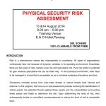 Physical Security Risk Assessment with regard to Physical Security Risk Assessment Report Template