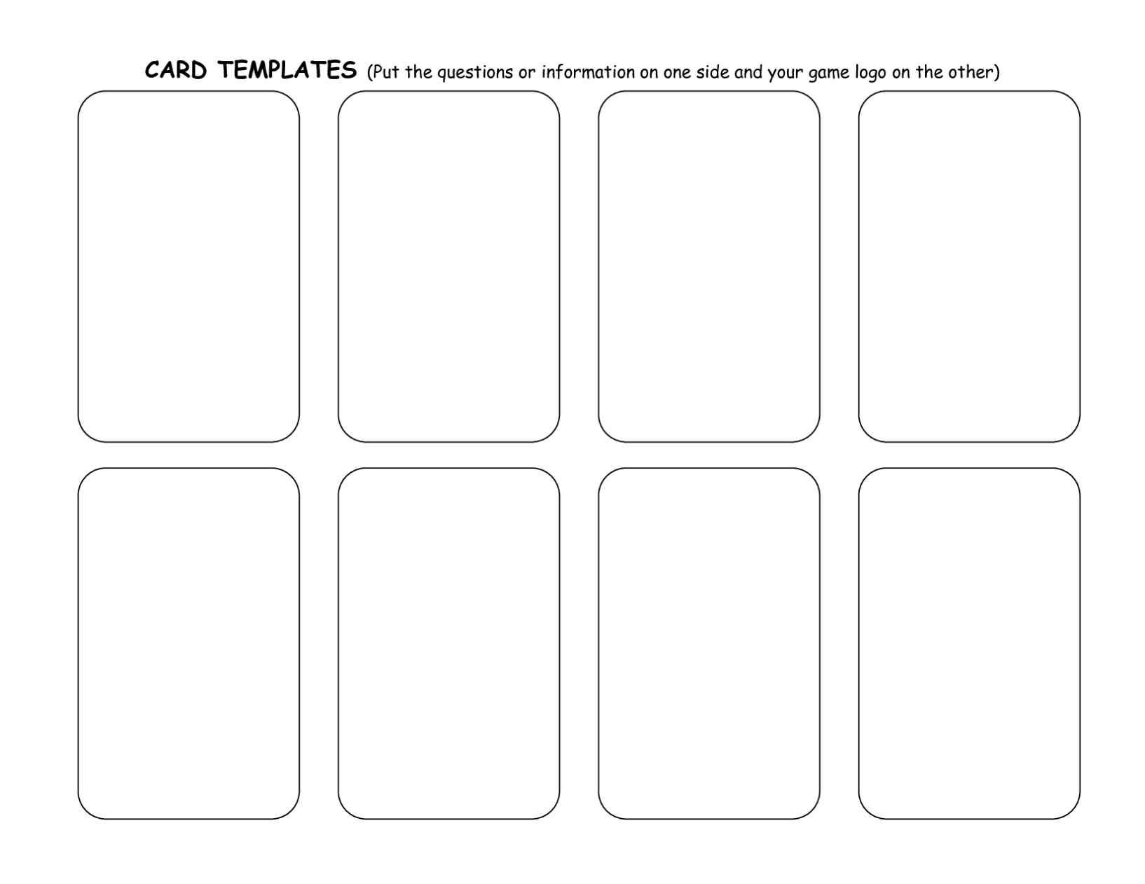 Playing Cards Template - Emmamcintyrephotography Inside Card Game Template Maker
