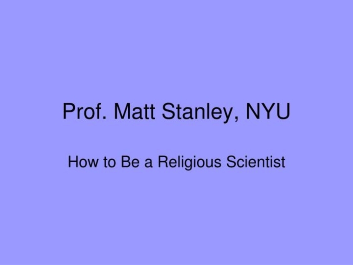 Ppt - Prof. Matt Stanley, Nyu Powerpoint Presentation, Free Download With Nyu Powerpoint Template