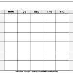 Printable Blank Calendar Sheets | Example Calendar Printable in Blank Calander Template