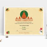 Printable Christmas Gift Certificate Template In Adobe Photoshop for Gift Certificate Template Photoshop