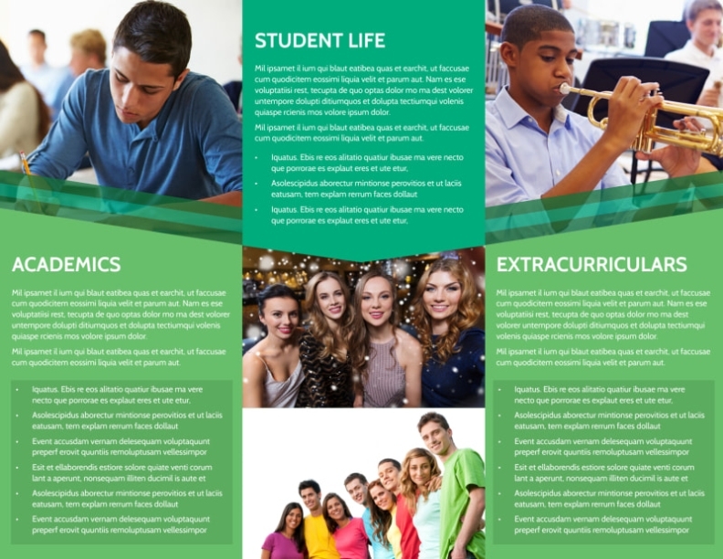 Private School Tri-Fold Brochure Template | Mycreativeshop in Tri Fold School Brochure Template