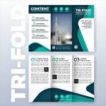 Professional Brochure Design Templates within Double Sided Tri Fold Brochure Template