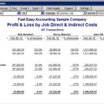 Quickbooks Job Profitability Reports in Quick Book Reports Templates