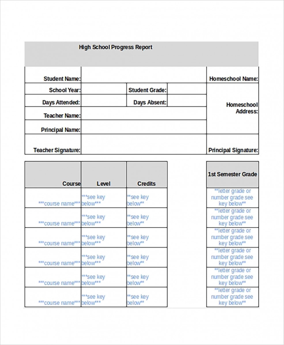 Report Card Template And Detail Information Inside It Throughout Report Card Format Template