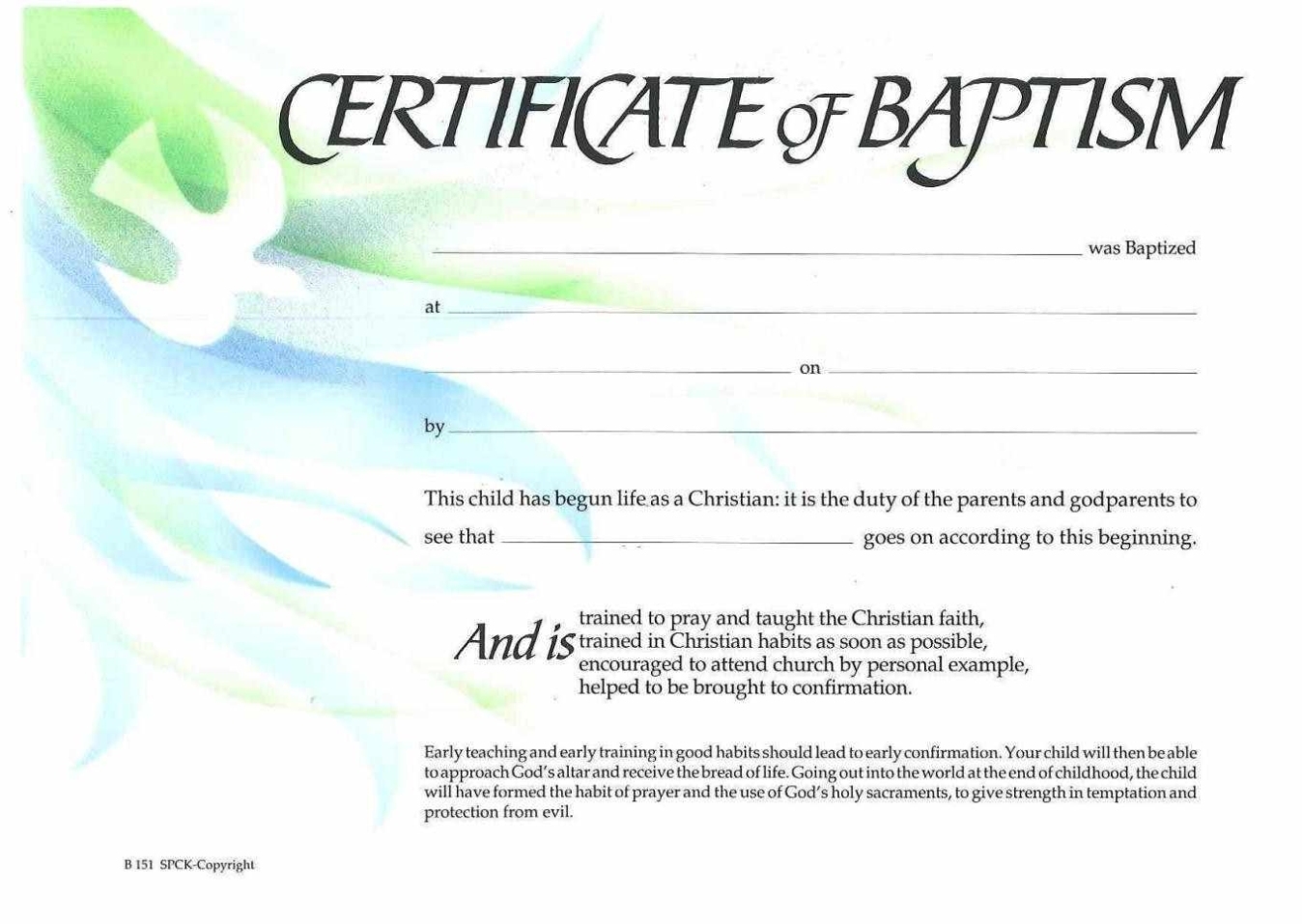 Sample Baptism Certificate Templates ~ Sample Certificate Inside Baptism Certificate Template Word
