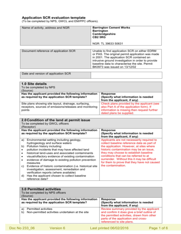 Site Condition Report Evaluation Template In Website Evaluation Report Template