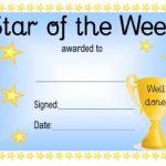 Star Of The Week Award Certificate Template - Blue Download Printable within Star Of The Week Certificate Template