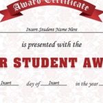 Student Of The Year Award Certificates | Professional Certificate Templates in Star Performer Certificate Templates