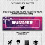 Summer Festival - Premium Twitter Channel Banner Psd Template | By throughout Twitter Banner Template Psd